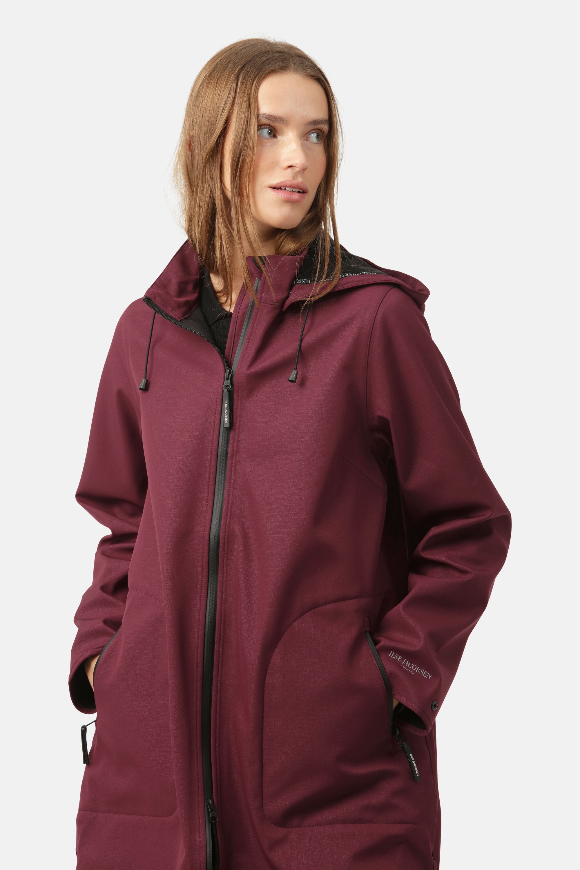 Softshell Regenmantel A-Linie - Maroon Banner